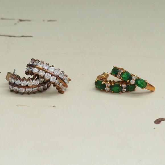 Jewelry - Lot of 2 Crescent Earrings